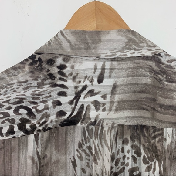 Dressbarn Animal Print Blouse - Picture 7 of 9